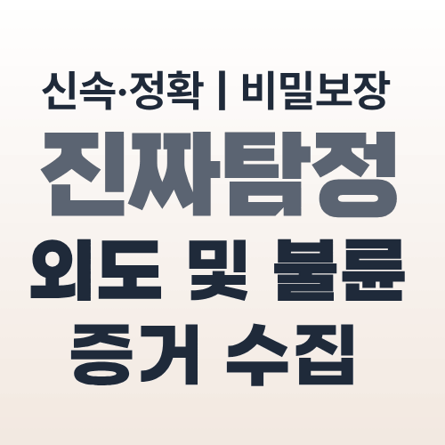 대전탐정사무소 외도 불륜 증거수집